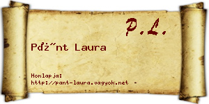 Pánt Laura névjegykártya